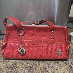 Red Glitter Women's Handbag